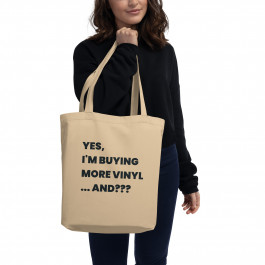 Queue Points Record Shopping Bag - "Yes, I'm Buying More Vinyl ... And???"